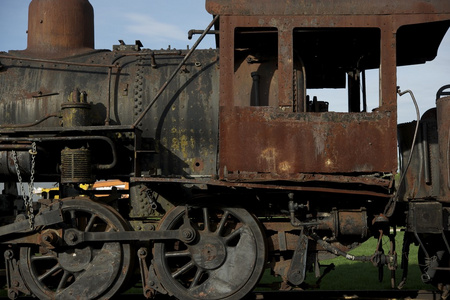 生锈的蒸汽机车