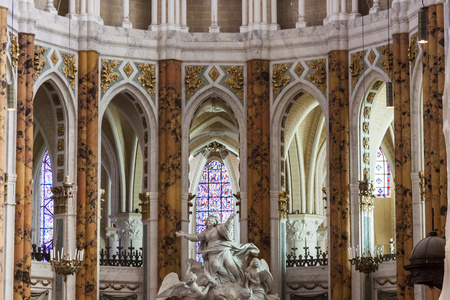 Interior of Cathedral Our Lady of Chartres Cathdrale NotreDa