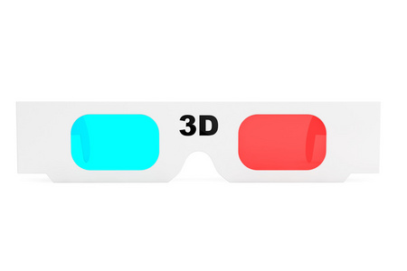 现代 3d 影院眼镜