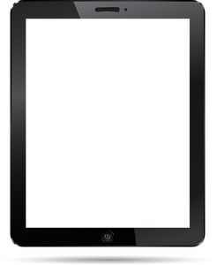 空白屏幕与现实 tablet pc 计算机