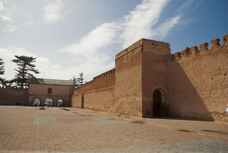 vggen i staden essaouira, Marocko