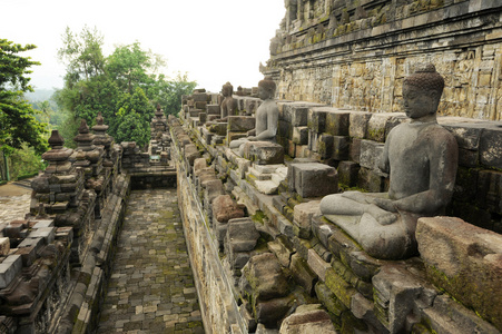 考古遗址的婆罗浮屠，教科文组织世界遗产