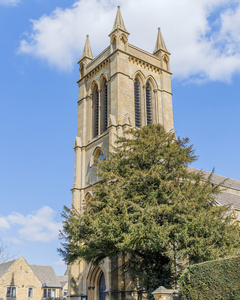 在 coyswolds 伍斯特郡 中土 英格兰 英国百老汇教区教堂