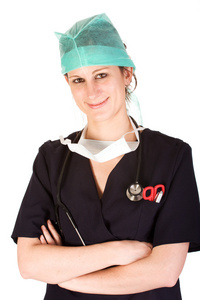 年轻女性卫生保健专业人员图片