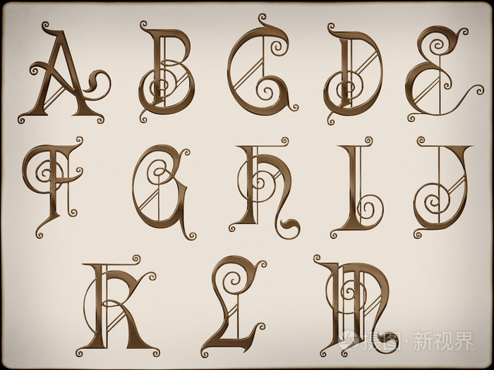 alphabets.brilliant 拉丁文字母背景上的第 1 部分