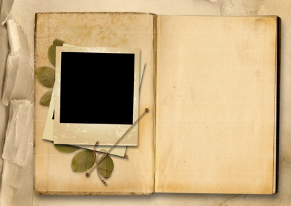 与旧相框复古相册照片