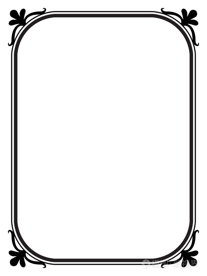 简单黑色装饰装饰框架