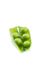 新鲜绿豌豆照片