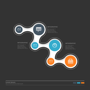 现代设计模板，可用于信息图形