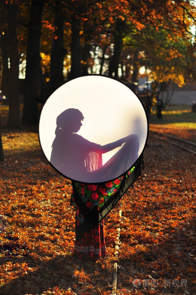 肖像一个吉普赛女人的影子