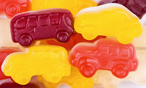 水果糖果多彩色的汽车图片