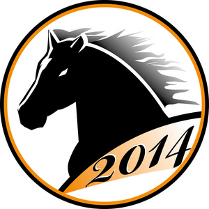 马头图标马头图标马头琴素描图标创意马和星标志概念, 马头结合星形