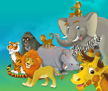 卡通野生动物园照片