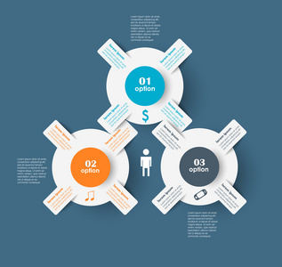概念矢量设计模板。信息图表元素