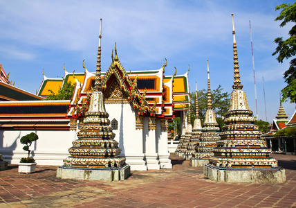 宝塔在卧佛寺寺，泰国曼谷