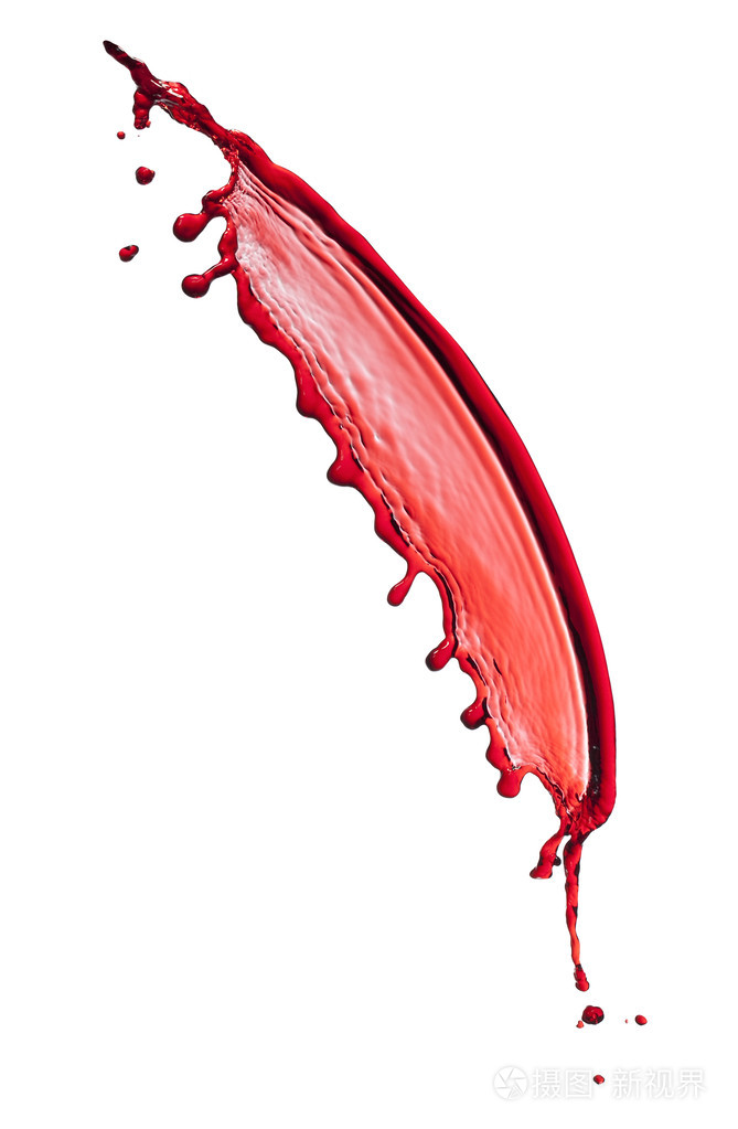 溅出的红色透明液体照片-正版商用图片1cno3x-摄图新视界