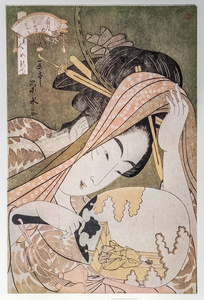 Ichirakutei Eisui. Tsukasa of the giya, kamuro Akeba and Koch