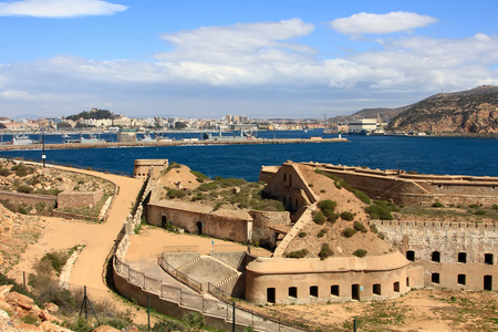 古代沿海防御总部设在城市的废墟