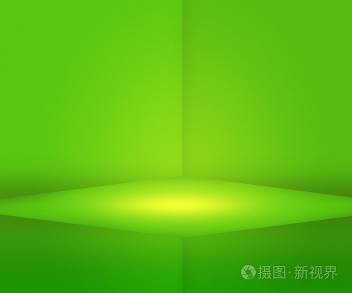 绿色舞台背景