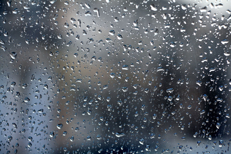 雨滴的玻璃 模糊