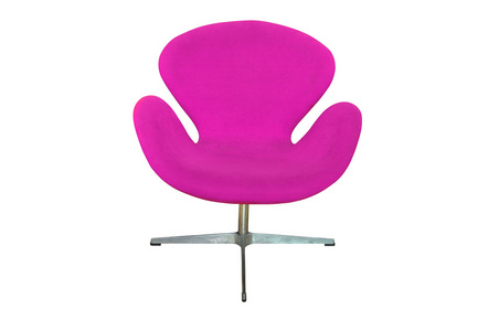 孤立的紫罗兰色椅子