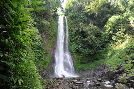 gitgit 瀑布，巴厘岛