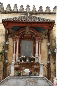 Altar en la calle, ciudad de Crdoba