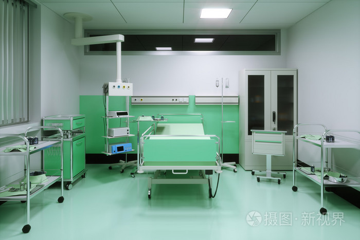 在病房里空床