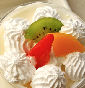 glass 酸奶的水果