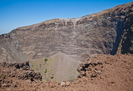 维苏威火山的火山口