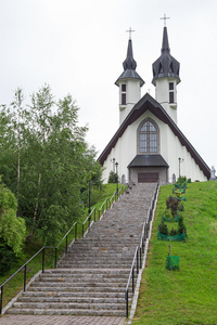 教会在 pieniny 山