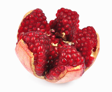 打开的石榴打开甜石榴照片