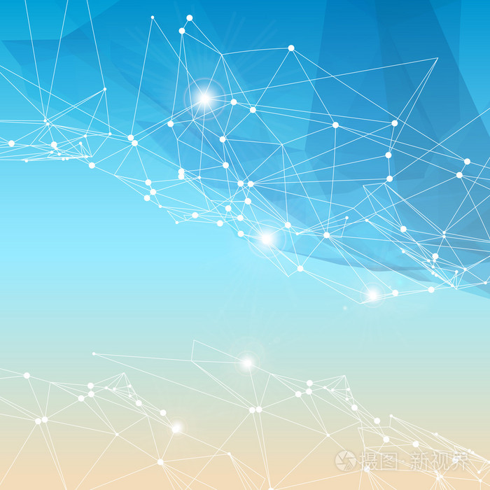 抽象三角形网格背景矢量