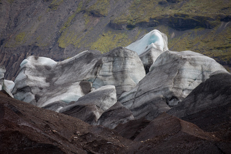 在冰岛 svinafellsjokull