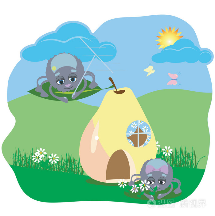 在房子里的蜘蛛