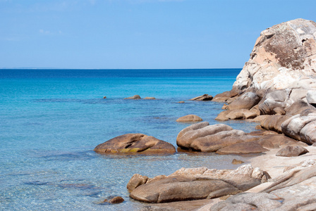 在 chalkidiki 半岛，希腊的美丽海滩