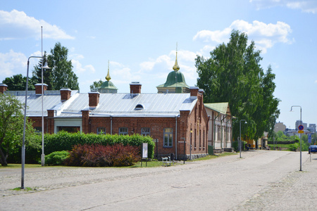 在拉彭兰塔，芬兰的老建筑