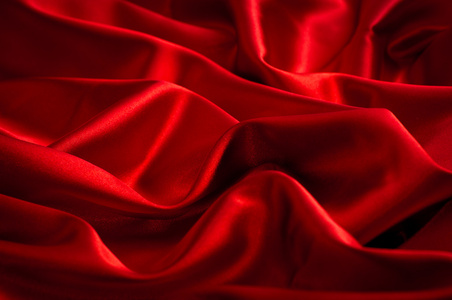光滑优雅红色丝绸