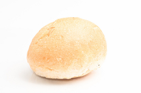 孤立在白色背景上的新鲜面包