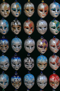 集团的威尼斯狂欢节面具