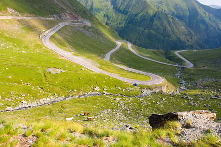 罗马尼亚喀尔巴阡山路 transfagarasan