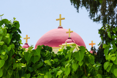 基督教东正教教会在天然树叶帧