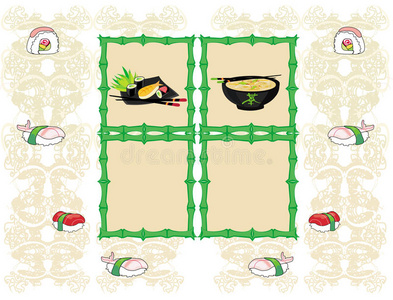 日本传统菜谱模板
