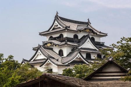 hikone城堡日本西部