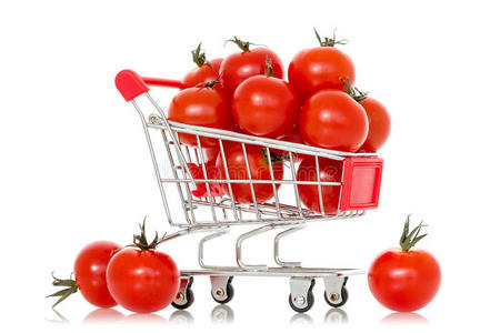食物 篮子 蔬菜 商店 零售业 西红柿 市场 运货马车 商业