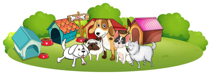 活狗插画-活狗手绘-活狗卡通图-摄图新视界