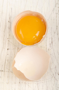 食物 破裂 复活节 早餐 蛋黄 生的 蛋壳 特写镜头 鸡蛋