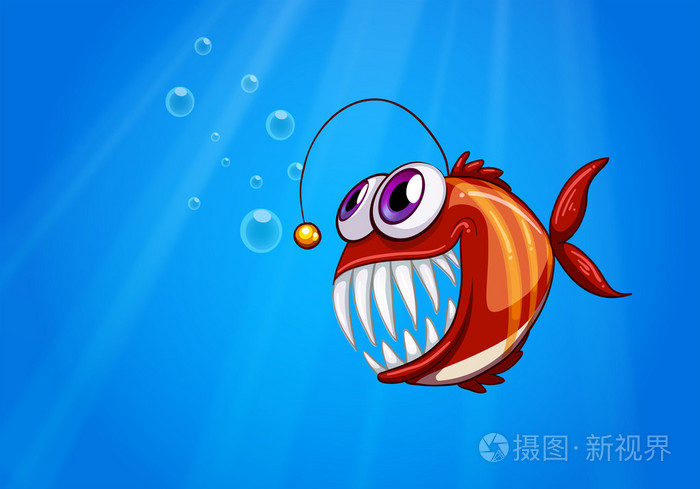 可怕的食人鱼海下