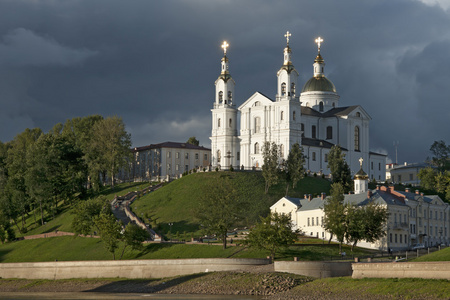 乌斯别斯基大教堂在维捷布斯克，白俄罗斯