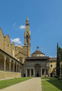 大教堂圣十字教堂。佛罗伦萨意大利